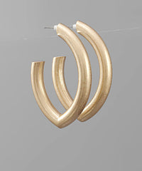 GS OVAL CHUNKY HOOPS