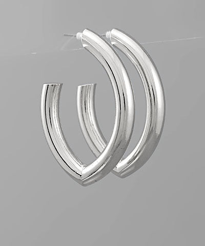 GS OVAL CHUNKY HOOPS