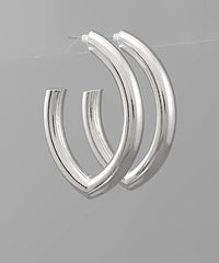 GS OVAL CHUNKY HOOPS