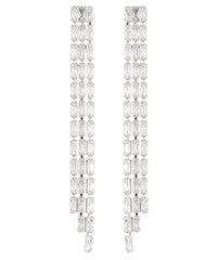 GS ANGLED SPARKLE DROP EARRING