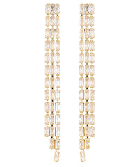 GS ANGLED SPARKLE DROP EARRING