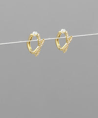 GS CZ X SHAPE HUGGIE HOOP