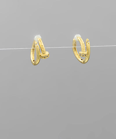 GS NAIL HUGGIE HOOPS