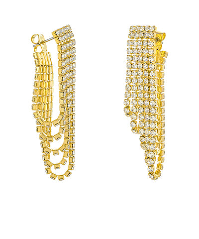 GS RHINESTONE PEAKABOO EARRING