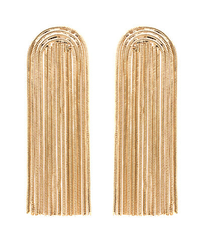 GS SNAKE CHAIN DROP EARRING