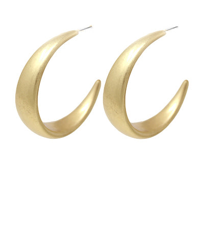 GS METAL HOOPS EARRINGS