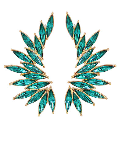 GS WINGED JEWELED EARRING