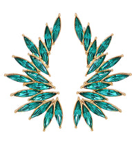 GS WINGED JEWELED EARRING