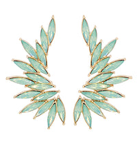GS WINGED JEWELED EARRING