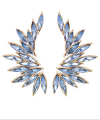 GS WINGED JEWELED EARRING