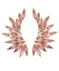 GS WINGED JEWELED EARRING