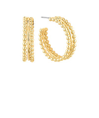 GS METAL HOOP W BEAD TEXTURE TRIM