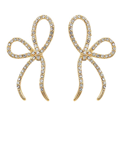 GS CRYSTAL RIBBON EARRING