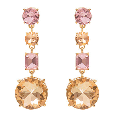 GS COLOR COMBINATION GLASS STONE EARRING