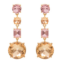 GS COLOR COMBINATION GLASS STONE EARRING