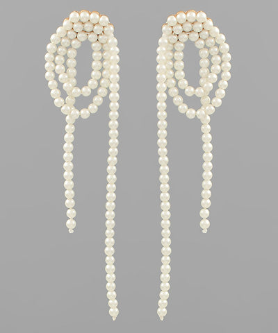 GS PEARL ROPED AROUND EARRING
