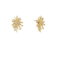 GS CRYSTAL ACCENT SNOWFLAKE EARRINGS