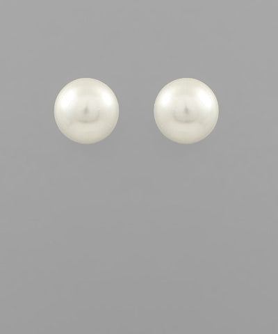 GS 18MM PEARL BALL EARRING