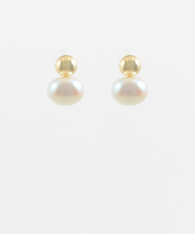 GS ROUND PEARL STUD