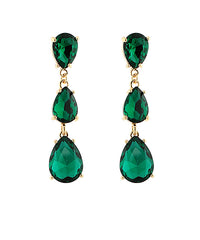 GS LINKED 3 STONE TEARDROP