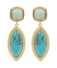 GS MARQUISE STONE DROP EARRING