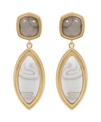 GS MARQUISE STONE DROP EARRING