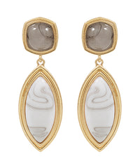 GS MARQUISE STONE DROP EARRING