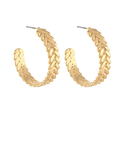 GS BRAIDED TEXTURE METAL HOOPS