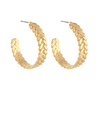 GS BRAIDED TEXTURE METAL HOOPS