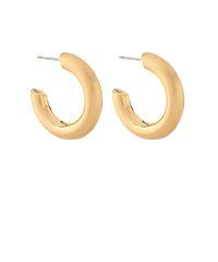 GS BOLD METAL OPEN HOOP EARRING