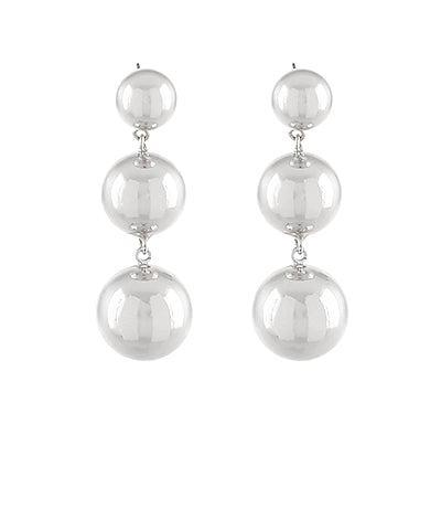GS LINEAR CCB BALL DANGLE EARRINGS