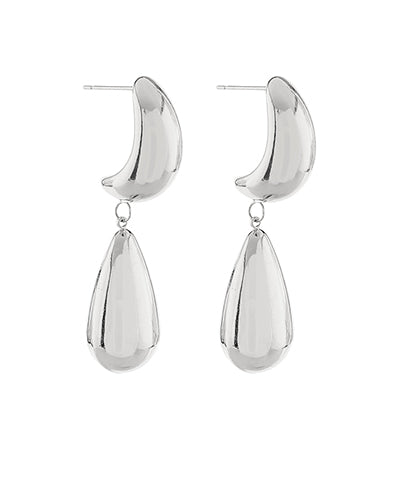GS LINEAR TEAR DROP EARRINGS