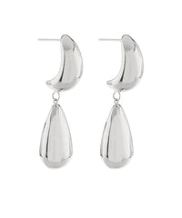 GS LINEAR TEAR DROP EARRINGS