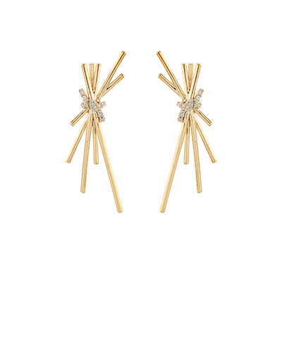GS KNOTTED BAR EARRING