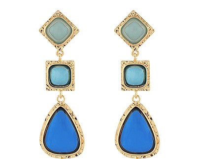 GS LINEAR MULTI SHAPE EARRING