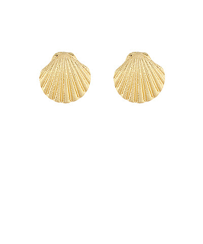 GS SEA SHELL METAL EARRING