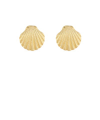 GS SEA SHELL METAL EARRING
