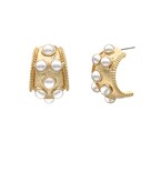 GS DOTTED ANTIQUE BOLD HOOPS