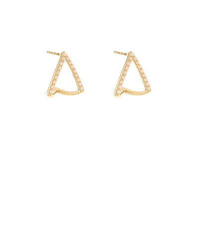 GS ORGANIC TRIANGLE STUD EARRING