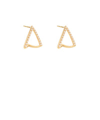 GS ORGANIC TRIANGLE STUD EARRING