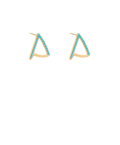 GS ORGANIC TRIANGLE STUD EARRING