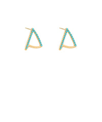 GS ORGANIC TRIANGLE STUD EARRING