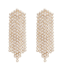GS PEARL FRINGE EARRINGS