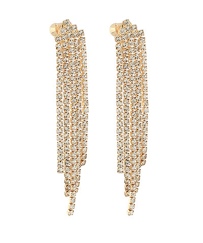 GS PAVE CRYSTAL FRINGE
