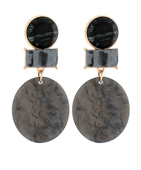 GS OVAL MULT SHAPE EARRING