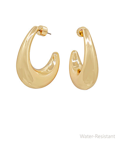 GS BOLD TEARDROP HOOPS