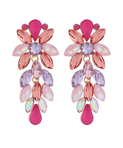 GS JEWELED MULTI TEARDROP EARRING
