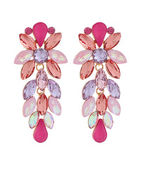 GS JEWELED MULTI TEARDROP EARRING