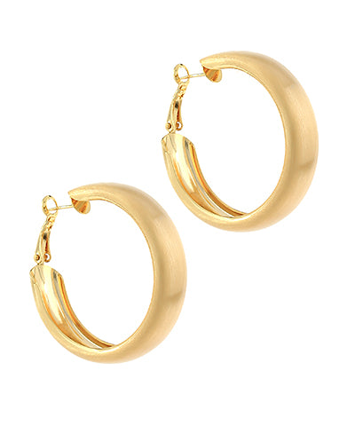 GS BRASS HOOP EARRING