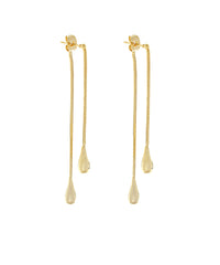 GS TEARDROP SNAKE FRONT BACK EARRING